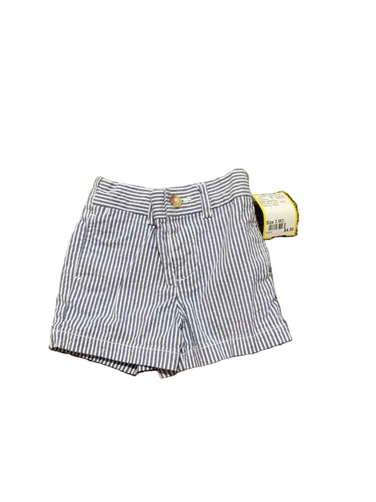 Ralph Lauren (A) White Blue Infant Size 3 MO Boy's ShortChino