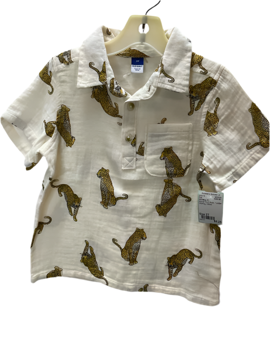 Old Navy (C) Animal Print Toddler Size 3T Polo