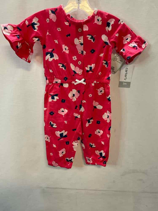 Carters (C) Floral Infant Size 3 MO 1PC Casual