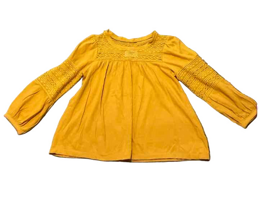 Old Navy (C) Mustard Youth Size 10-12 Girl's LSTop