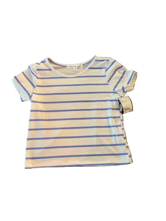 Btween (C) White Blue Toddler Size 5T Girl's SSTop