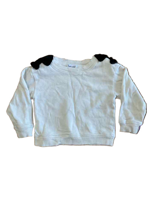 Splendid Girl (B) White Black Infant Size 18-24 MO Girl's Sweatshirt