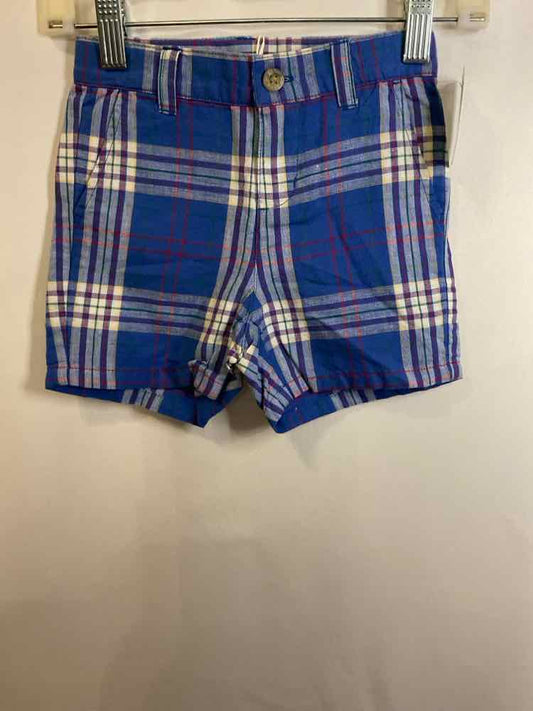 Janie and Jack (A) Blue Plaid Infant Size 18-24 MO ShortChino