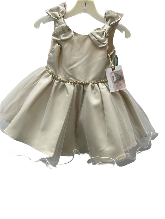 Jessica Simpson (B) Tan Infant Size 12 MO PartyDress