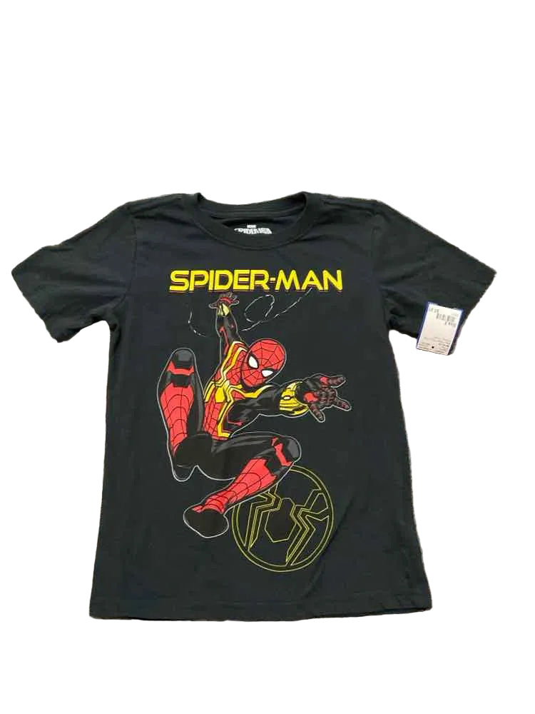Marvel (D) Black Yellow Youth Size 8 Boy's SSTop