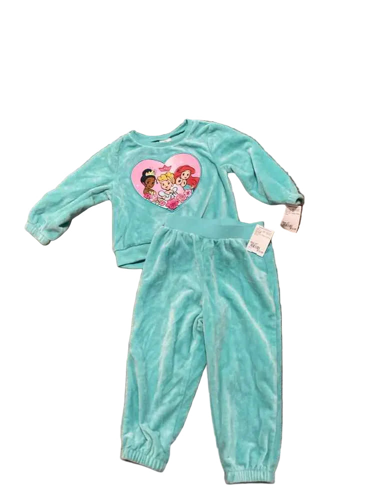 Disney (B) Teal Toddler Size 2T Girl's 2PCCasual