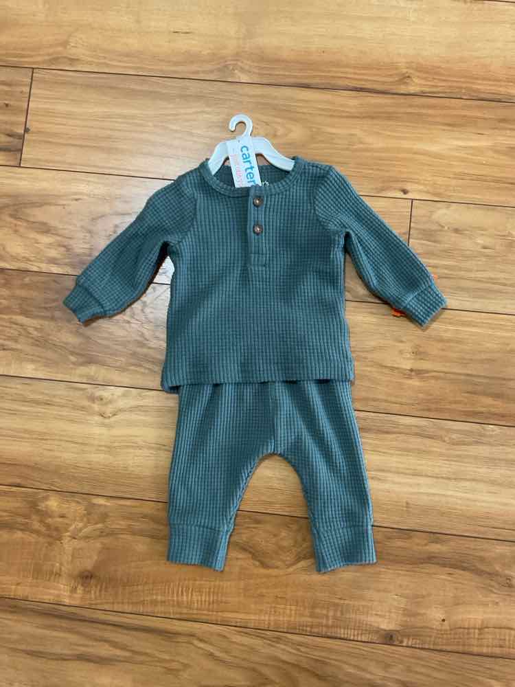 Carters (C) Green Infant Size 3 MO Boy's 2PC Casual