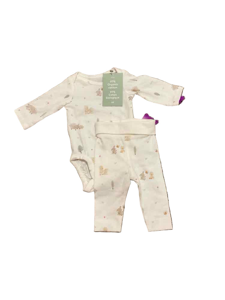 H & M (D) White Infant Size Preemie Boy's 2PC Casual