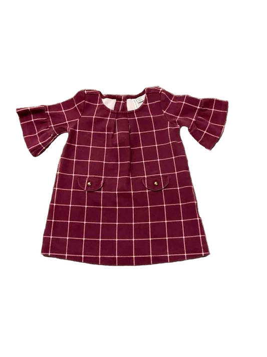 Janie and Jack (A) Plaid Infant Size 12 MO Girl's CasualDress
