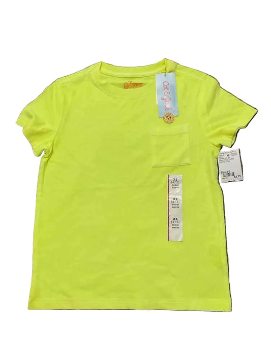 Cat and Jack (D) Yellow Toddler Size 4-5 Girl's SSTop