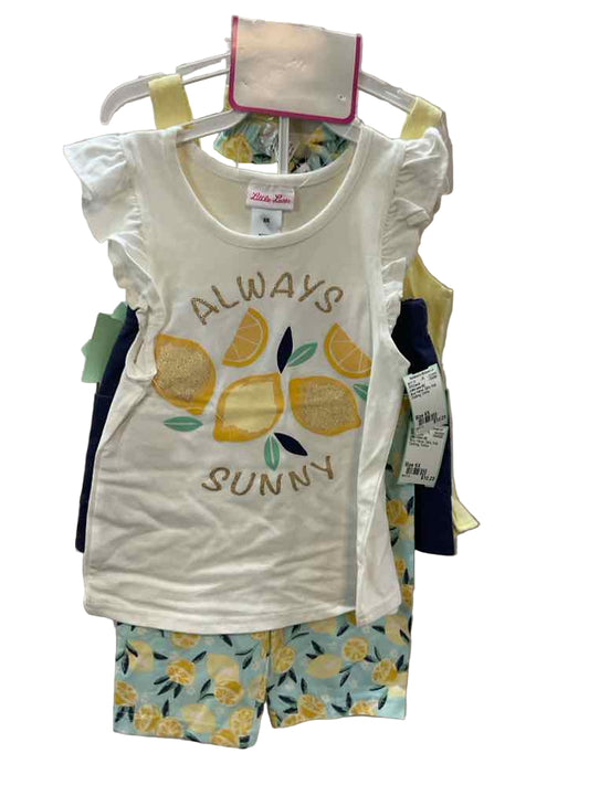 Little Lass (D) Blue Yellow Youth Size 6X 3PCCasual