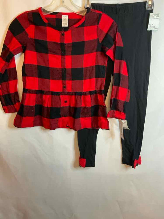Carters (C) Plaid Youth Size 7 2PCCasual