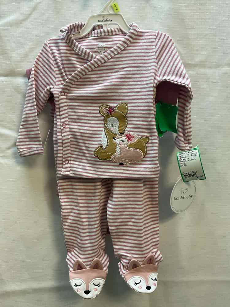 Nicole Miller (A) Brown Black Infant Size 3-6 MO 3PC Casual