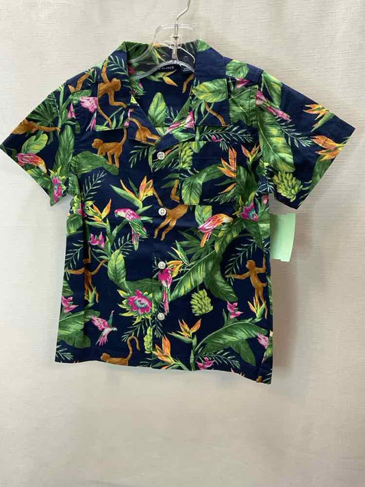 Janie and Jack (A) Hawaiian Print Toddler Size 2T ButtondownSS