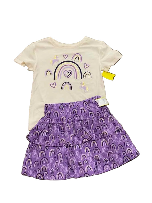 Wonder Nation (E) Purple Youth Size 7 Girl's 2PCCasual