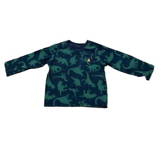 Baby Gap (B) Dino Print Toddler Size 4 Boy's LSTop