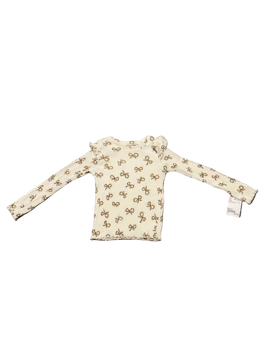 Zara (B) Brown White Toddler Size 2T Girl's LSTop