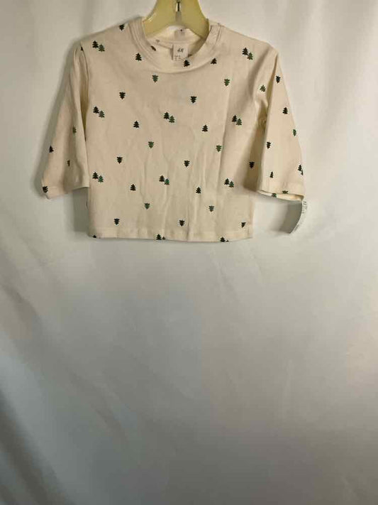 H & M (D) Christmas Infant Size 9 MO LSTop