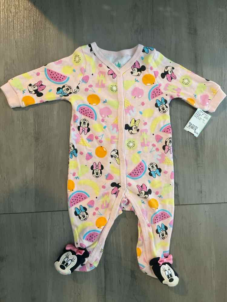 Disney (B) pink yellow Infant Size 6-9 MO Girl's 1PCSleepwear