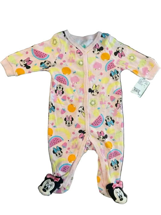 Disney (B) pink yellow Infant Size 6-9 MO Girl's 1PCSleepwear