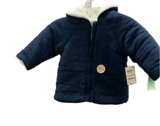 First Impressions (C) White Blue Infant Size 24 MO Jacket Heavy
