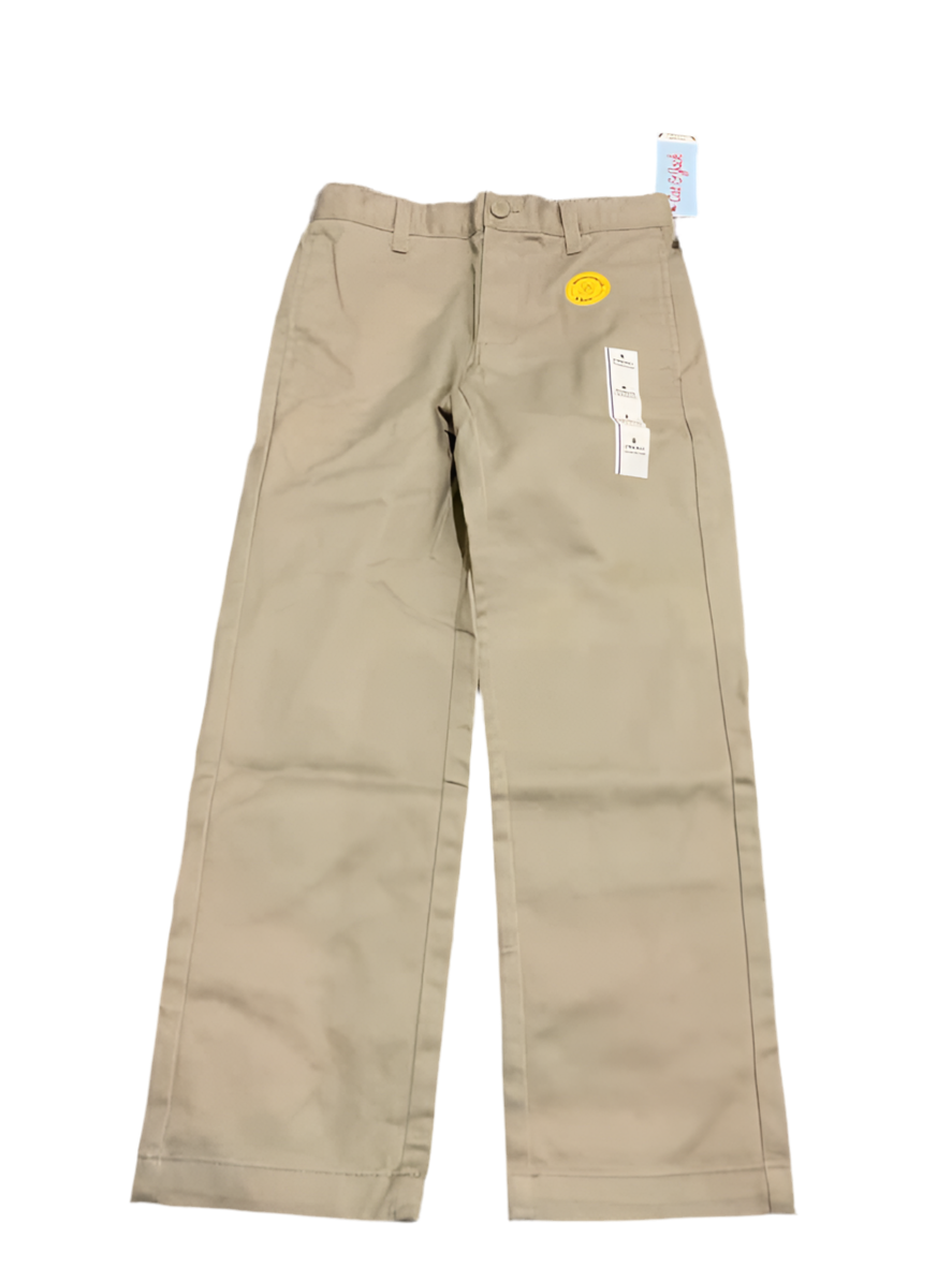 Cat and Jack (D) Khaki Youth Size 8 Boy's UniformPant