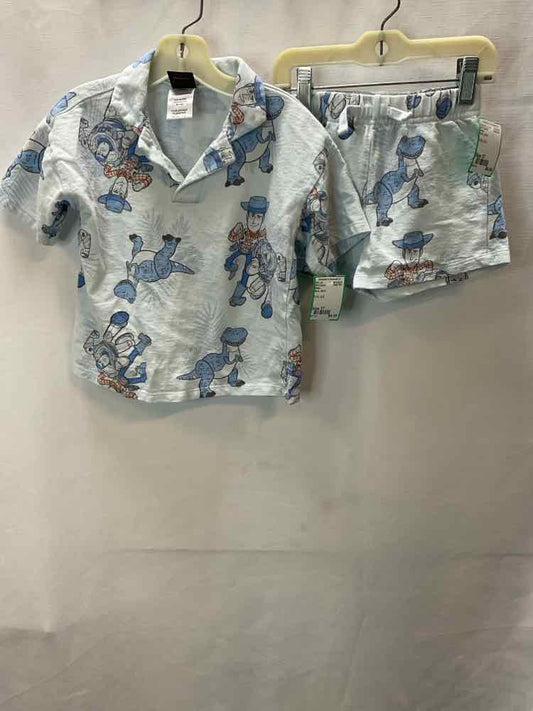 Pixar Blue Toddler Size 3T 2PCCasual