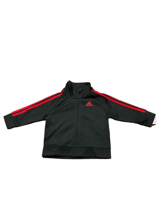 Adidas (B) Red Black Infant Size 6 MO Boy's AthleticSweatshirt
