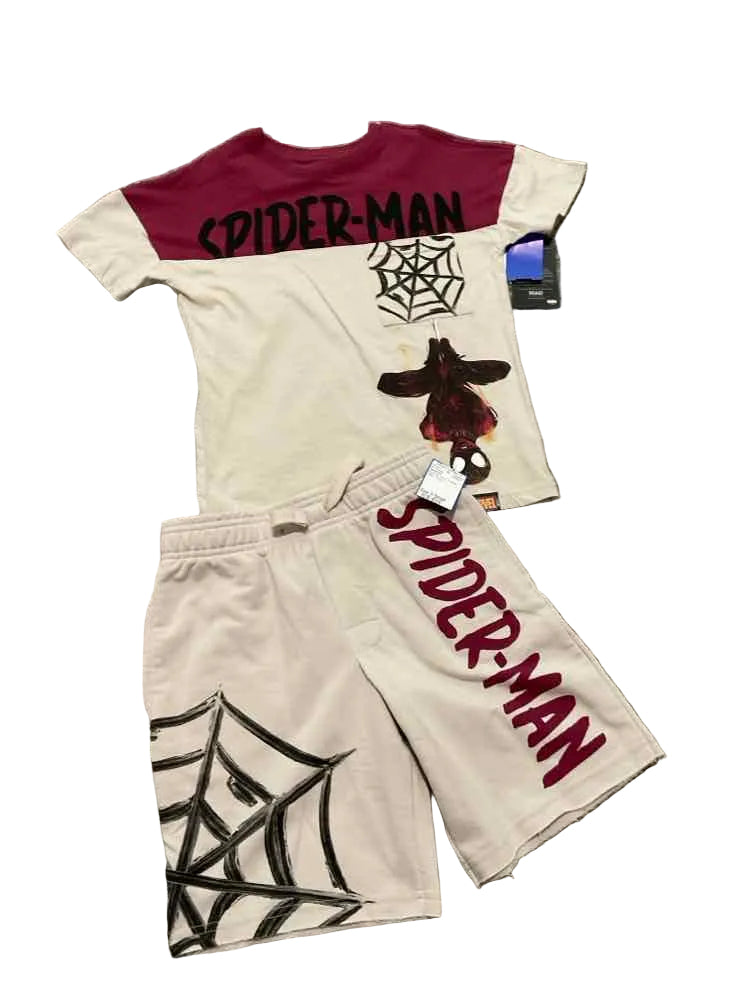 Marvel (D) Red Tan Toddler Size X-Small Boy's 2PCCasual