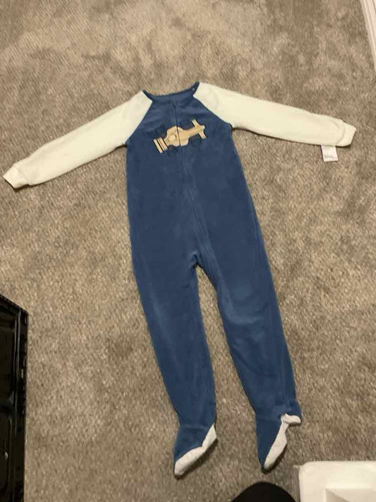 Kids Headquarters (D) White Blue Toddler Size 5 Boy's 1PCSleepwear