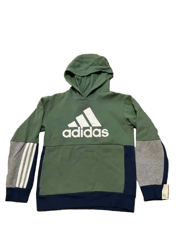 Adidas (B) Green Gray Youth Size 10-12 Boy's AthleticSweatshirt
