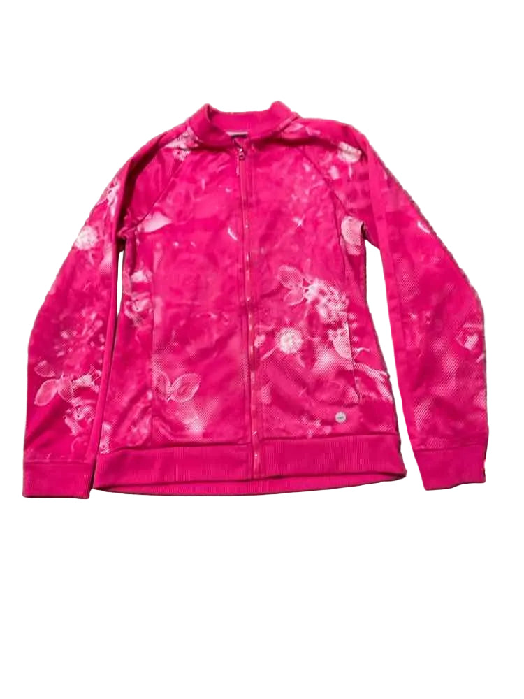 Avia (E) White Pink Youth Size 7-8 Girl's AthleticSweatshirt