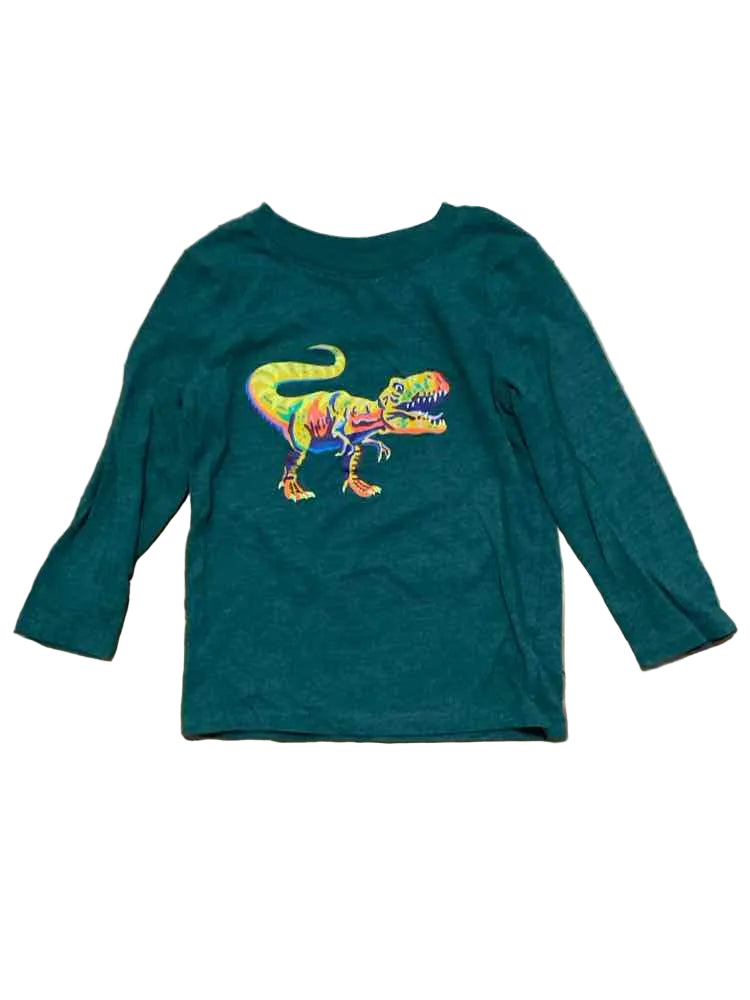 Cat and Jack (D) Dino Print Toddler Size 3T Boy's LSTop