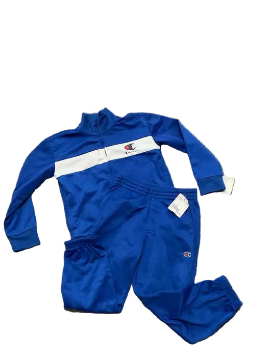 Champion (C) Royal Blue Toddler Size 4T 2PCAthleticPantSuit