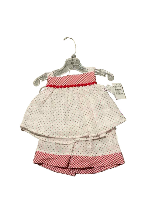 C Brand White Red Infant Size 12 MO Girl's 2PC Dressy