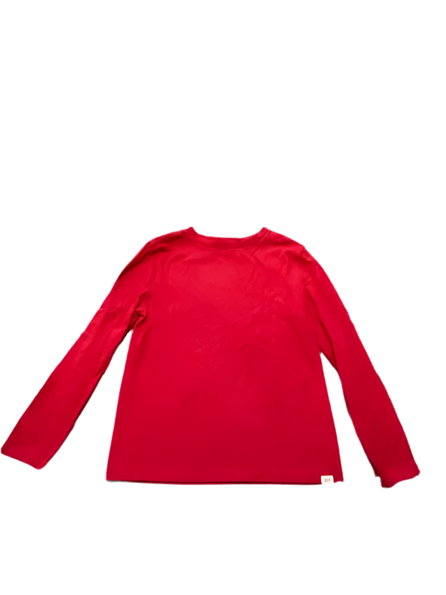 Gap Kids (B) Red Youth Size Medium Boy's LSTopBasic