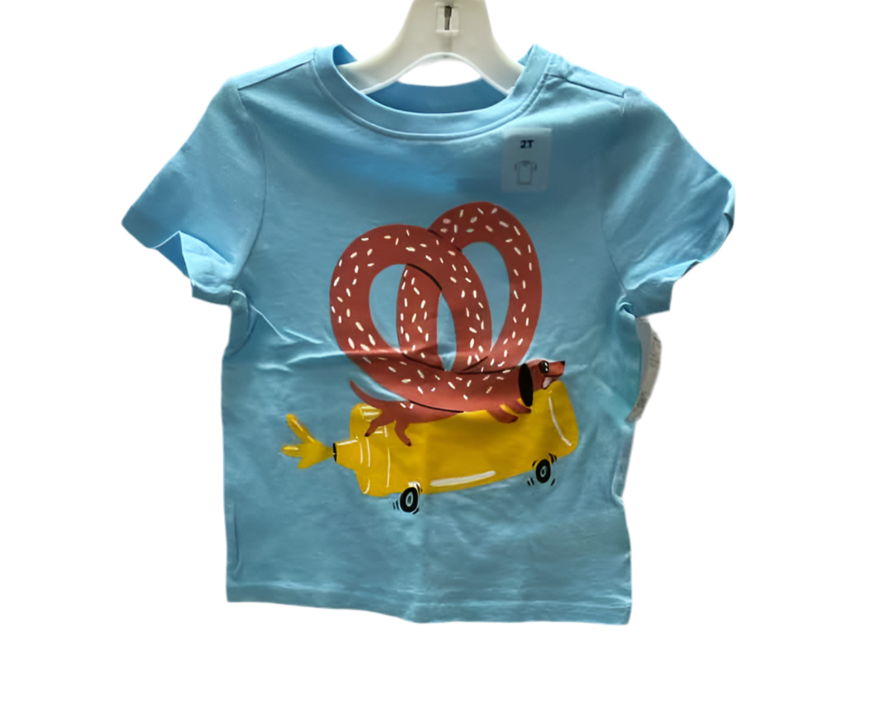 Old Navy (C) Blue Red Toddler Size 2T SSTop