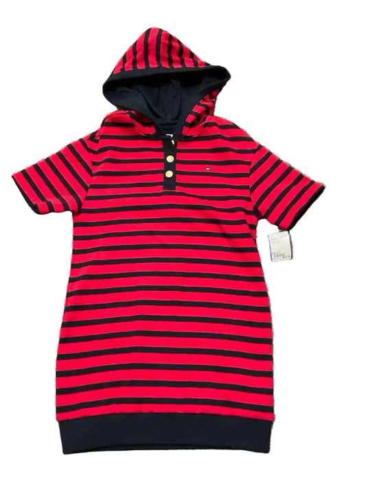 Tommy Hilfiger (B) Blue Red Youth Size 6-7 Girl's CasualDress