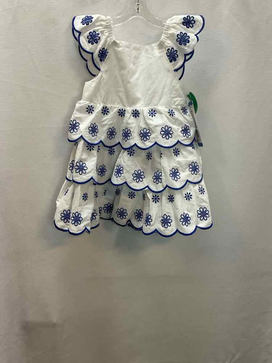 Counting Daisies (AA) White Blue Toddler Size 2T CasualDress