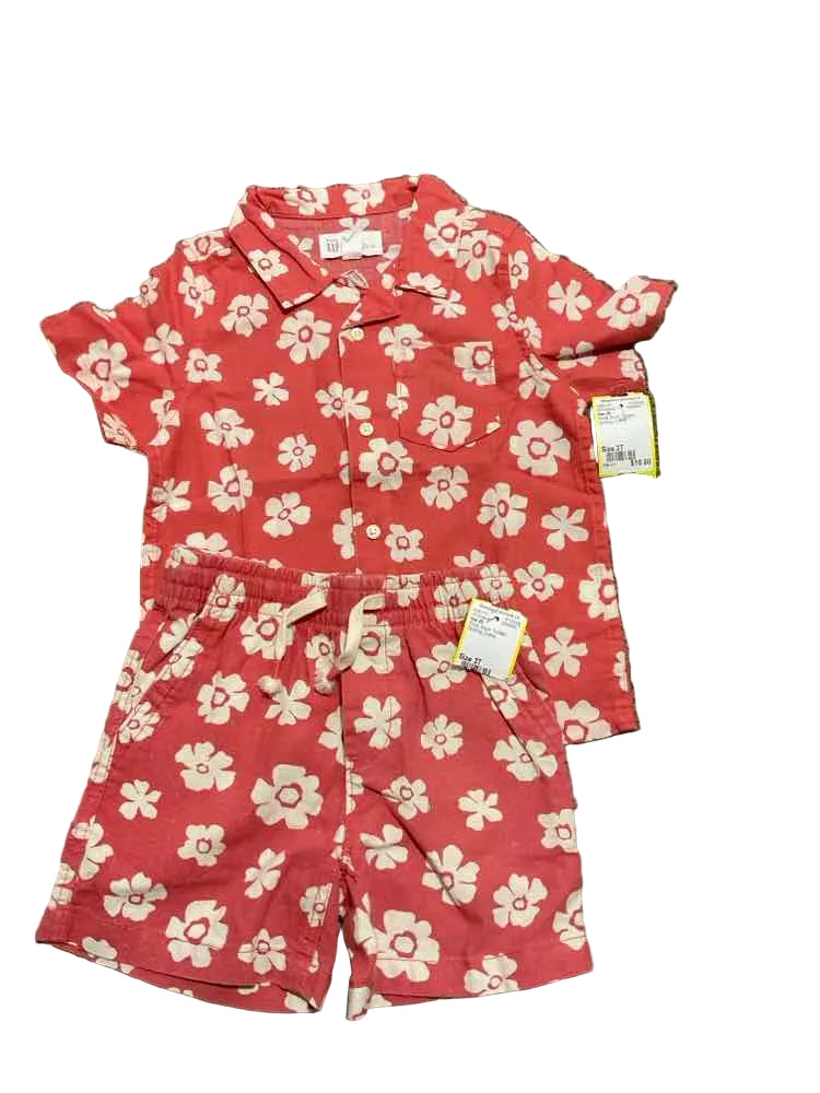 Gap (B) Floral Toddler Size 3T Boy's 2PCCasual