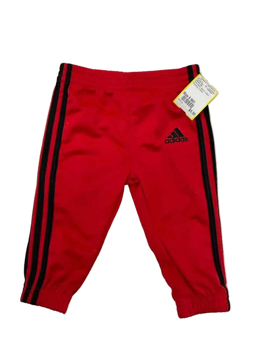 Adidas (B) Red Black Infant Size 6 MO Boy's PantAthletic