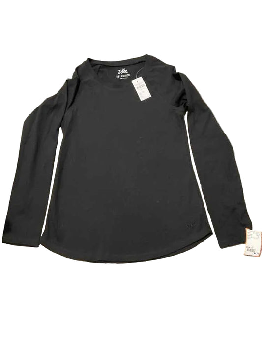 Justice (D) Black Youth Size 10 Girl's LSTopBasic