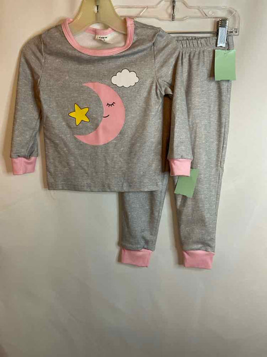 Shein (E) Pink Gray Infant Size 18-24 MO 2PCSleepwear