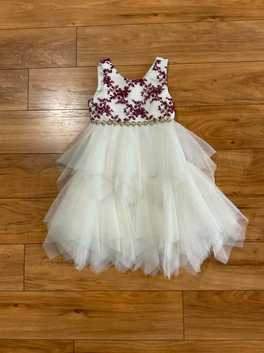 American Princess (C) Maroon Toddler Size 3T Girl's 1PCDressy