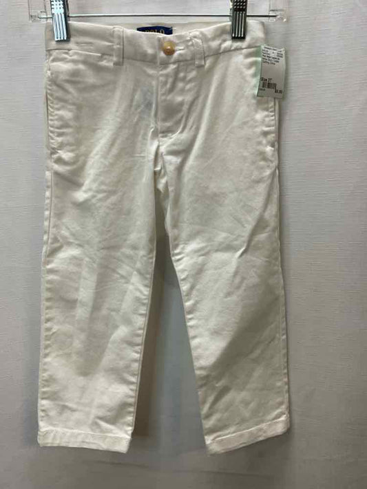 Polo Ralph Lauren (A) White Toddler Size 3T PantChino