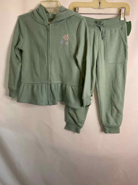 OshKosh BGosh Mint Green Toddler Size 3T 2PCCasual