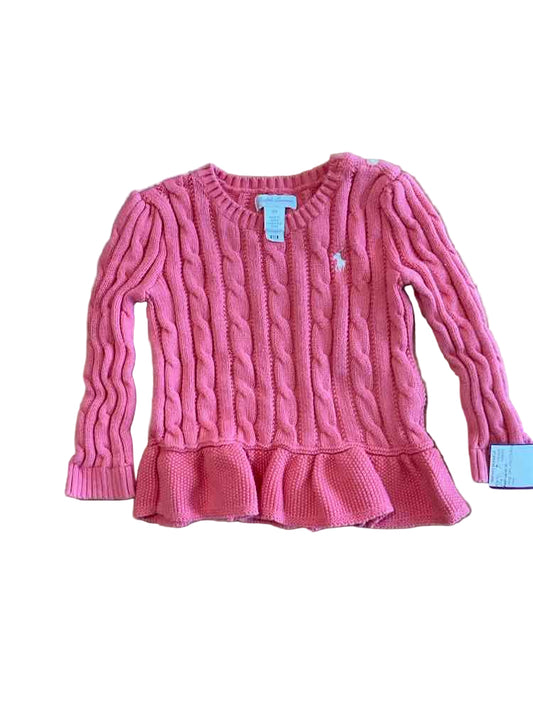 Ralph Lauren (A) Orange Infant Size 18 MO Girl's LSTop