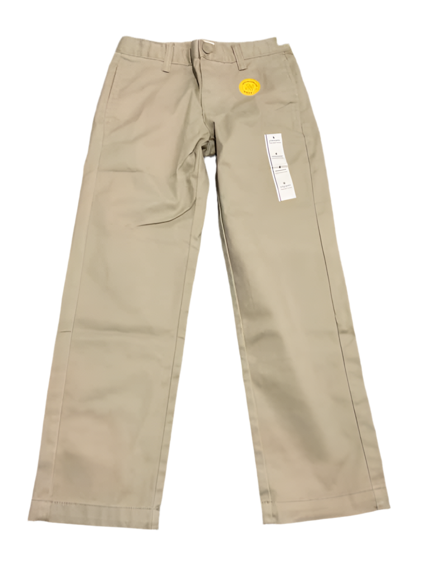 Cat and Jack (D) Khaki Youth Size 8 Boy's UniformPant
