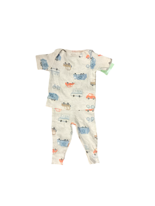 Carters (C) Blue Gray Infant Size 6 MO 2PCSleepwear