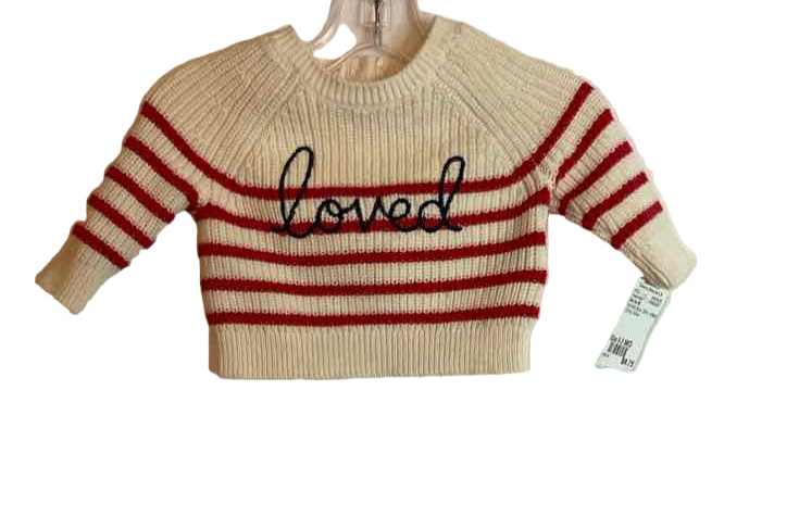 Baby Gap (B) Red White Blue Infant Size 0-3 MO SweaterHeavy
